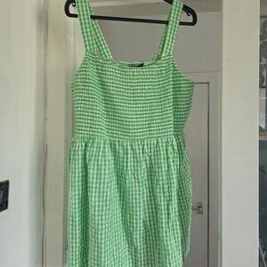 Green Gingham Dress